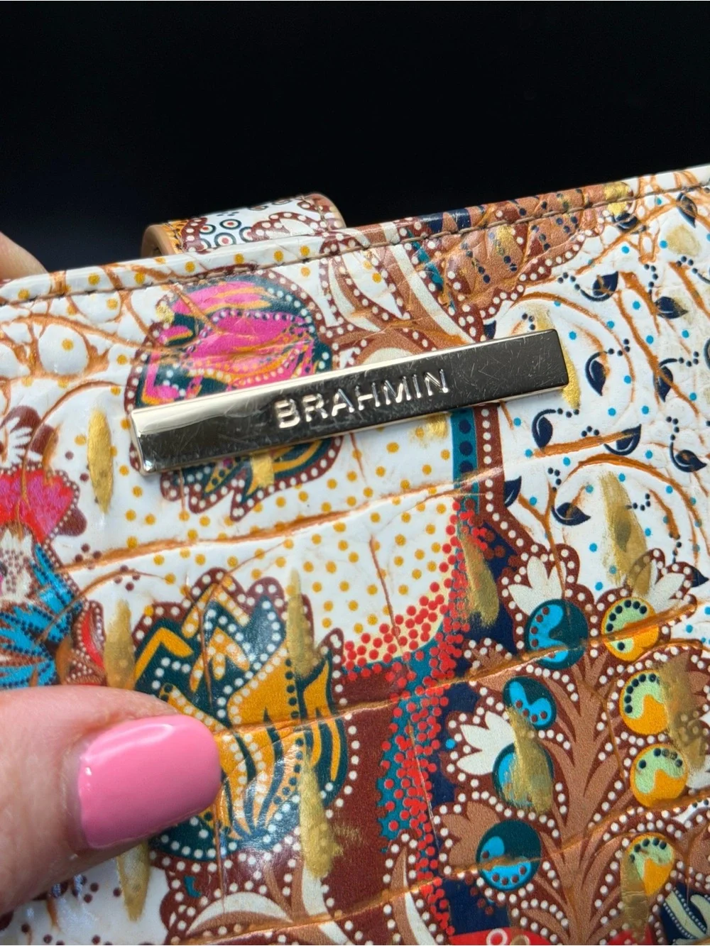 Brahmin Limited Edition Boho‎ 2010’s Marketplace Melbourne Hannah Wallet EUC